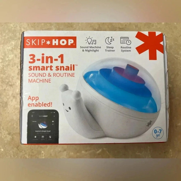SKIP HOP 3-In-1 Smart Snail Sound & Routine Machine - Picture 1 of 6